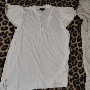 Chaps White Short Sleeve Top